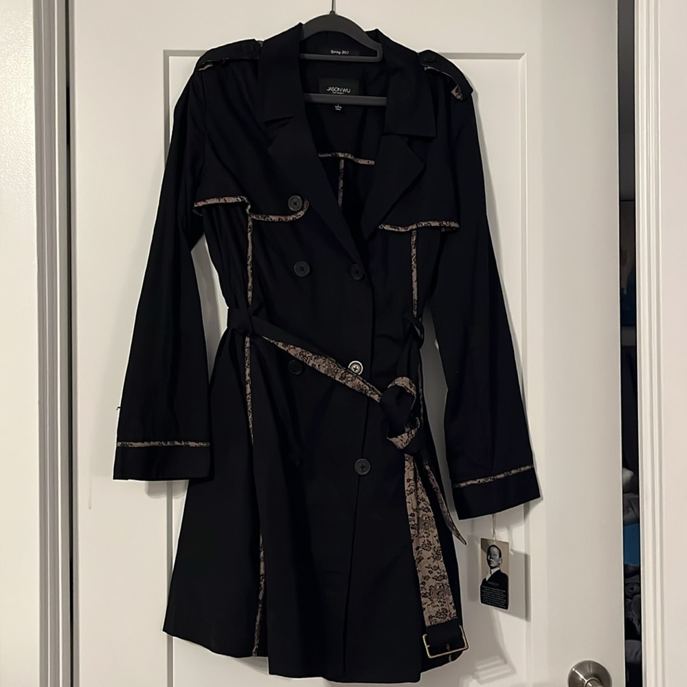 Jason Wu for Target black trench coat NWT size L